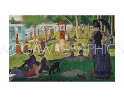 SEURAT GEORGES - DOMINGO POR LA TARDE EN LA ISLA DE GRAND JATTE 1864 - ARTE 11X14" (1615) Foto 1 de 2