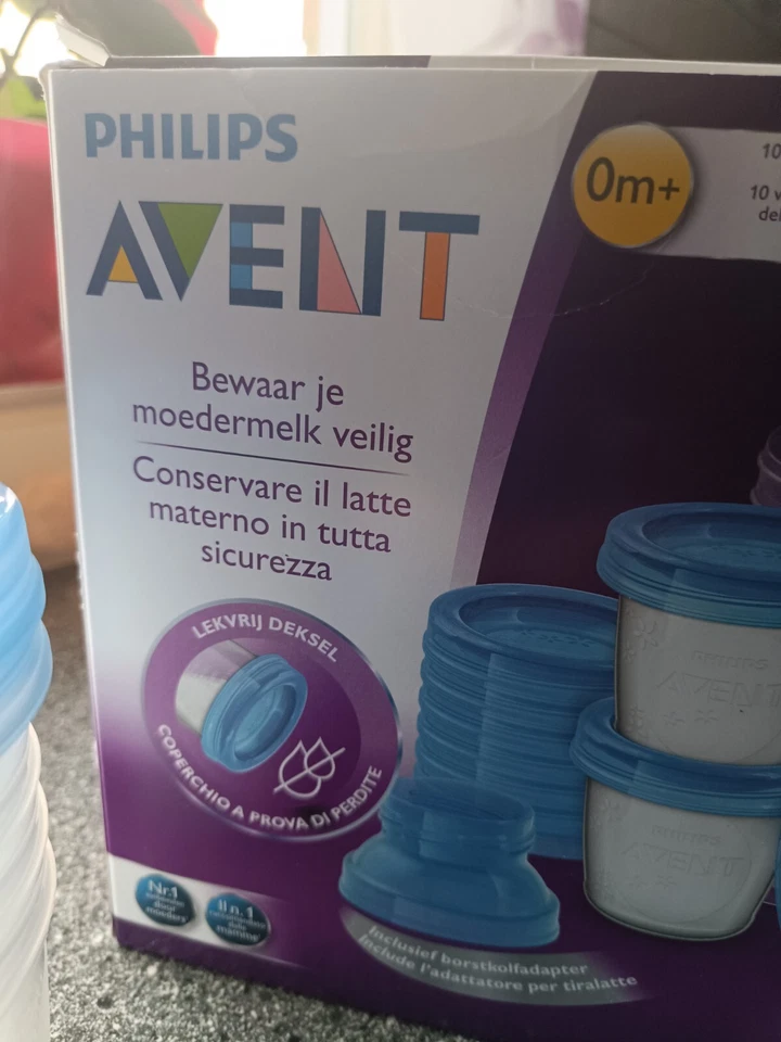 Philips AVENT Conservare Becher Deckel zur Aufbewahrung Muttermilch Nahrung usw. - Bild 1 von 3