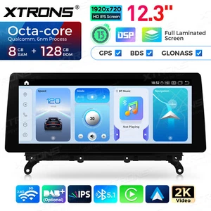 12.3" Android 14 2K Car Screen  8Core 8+128GB 4G LTE CarPlay GPS for BMW X3 NBT - Picture 1 of 11