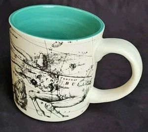 Taza Anthropologie TAURUS Sal y Tierra Zodiaco Colección Astrología Carta En muy buen estado - Imagen 1 de 8