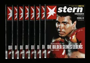 2016 STAR/STERN MAGAZIN 6.9.2016 ~ (DEUTSCHLAND) MUHAMMAD ALI RETROSPEKTIVE ~ 8 EXEMPLARE + - Bild 1 von 2