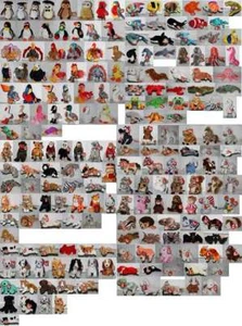Ty-Beanie Baby Beanie Selection: Teddy Bear, Monkey, Dog Cat Rabbit ... - Picture 1 of 253