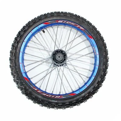 BLUE 12mm Axle 70/100- 17 17" Inch Front Wheel Rim Knobby Tyre PIT PRO Dirt Bike - Image 1 of 4