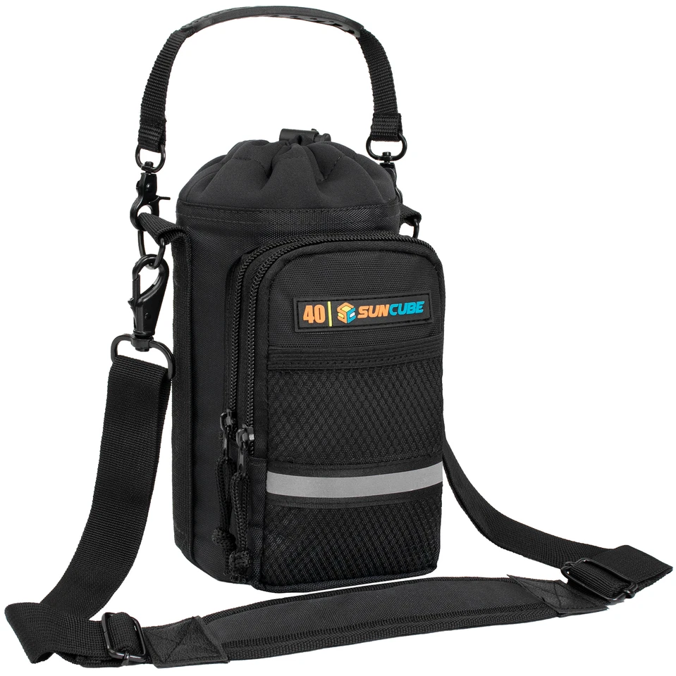 Outdoor Hiking Water Bottle Carrier Bag Camping Insulated Bottle Portable Travel - Image 1 of 1