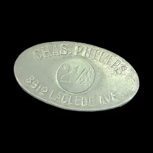 2½ ¢ Chas. Philips 3912 Laclede Ave Trade Token/Coin - Picture 1 of 3