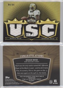 2007 Topps Triple Threads Relics Gold /9 Reggie Bush #TTR98