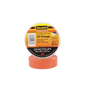 Scotch Vinyl Electrical Tape 3/4 x 66 in. Orange - Picture 1 of 1