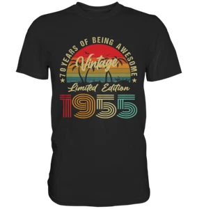 70. Geburtstag T-Shirt, 70. Geburtstagsgeschenk, 1955 Geburtstag Shirt, Geschenk - Bild 1 von 3