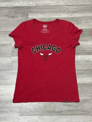 Chicago Bulls Women’s NBA Basketball T-Shirt ‘47 Brand Women’s Size Small - Image 1 of 4