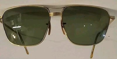 Gafas de sol de aviador piloto American Optical 5 3/4 llenas de oro 1/10 12K GF vintage Foto 1 de 4