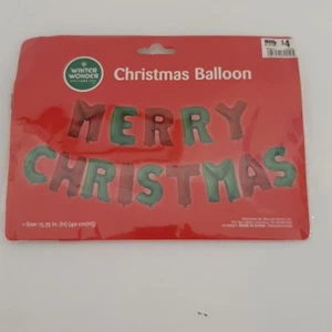 Frohe Weihnachten Luftballons Party Dekoration Banner rot grün 14er Set, 16" hoch - Bild 1 von 4