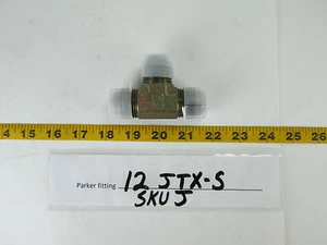 Original Parker Hannifin Hydraulikbeschlag 12 JTX-S Union T-Shirt Triple-Lok 37° S - Bild 1 von 8