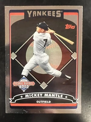 2006🔥Mickey Mantle🔥Topps National Baseball Card Day T2 Silver Foil M Yankees - Image 1 of 2