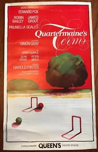 Rare Vintage Theatre Poster "Quartermaine's Terms" Harold Pinter Edward Fox 1981 - Picture 1 of 9