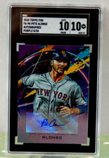 2020 Topps Fire #FA-PA Pete Alonso Autograph Purple 8/50 SGC 10/10