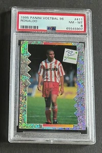1996 Panini Voetbal 96: #411 Ronaldo PSA 8 NM-MT - Bild 1 von 2