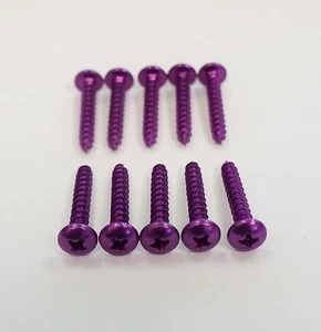 10 VITI in ERGAL PARKER M5x30 COLORE VIOLA VIOLET UNIVERSALE - Foto 1 di 1