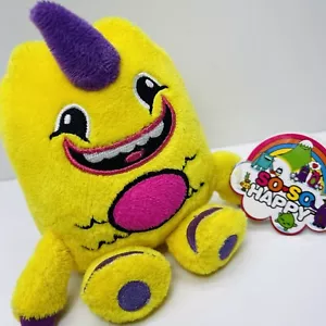 Juguete de peluche So So Happy LULU 2012 6" amarillo con cuernos monstruo de la Commonwealth raro - Imagen 1 de 17