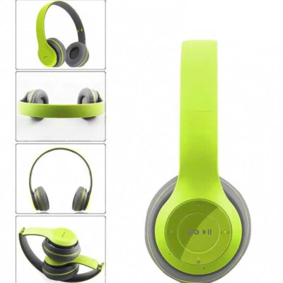 Wireless Headphones Headsets Super Bass Bluetooth Foldable Stereo Earphones Mic - Image 1 of 4