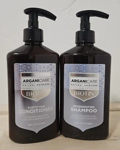 Arganicare Biotin Natural Regenerating Shampoo & Fortifying Conditioner DUO Pack - Picture 1 of 3