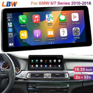 Android Car GPS Radio Stereo Touch Screen 10.33inch For BMW 6/7 Series 2010-2016 - Picture 1 of 12