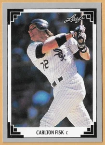 CARLTON FISK CHICAGO WHITE SOX #384 - HOJA CASI NUEVO-COMO NUEVO 1991 - Imagen 1 de 2