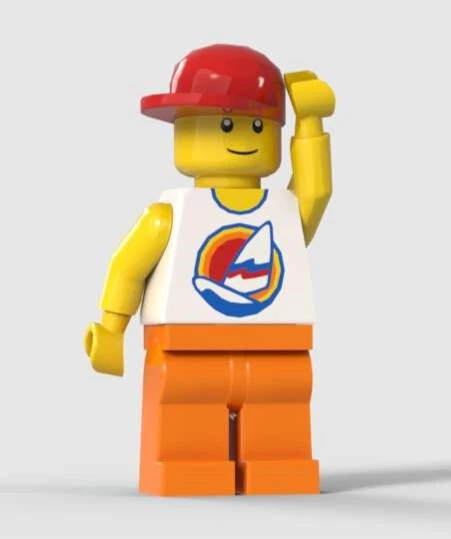 Lego Minifigure Boy / Girl (from retired set Mindstorms NXT education 2006-2012) - Image 1 of 4