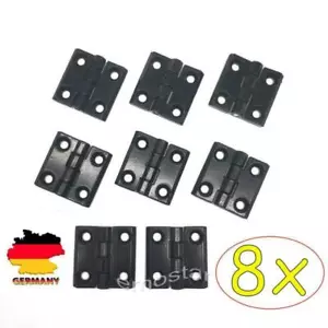 8 Stück Kunststoffscharnier 40x40mm Klappscharnier Scharnier Anschraubscharnier - Bild 1 von 5