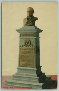 Philadelphia Pennsylvania~Post Office Interior~McKinley Statue~c1910 PC - Picture 1 of 2