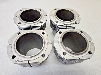 4 CILINDROS BIRALES USADOS ORIGINALES PORSCHE 911 914-6 MAHLE 80ZD3 1966-69 ASTILLADOS Foto 1 de 4