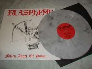 BLASPHEMY -FALLEN ANGEL OF DOOM- AWESOME RARE LTD EDITION REISSUE LP VINYL WHITE - Picture 1 of 6
