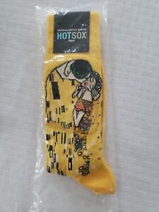 HotSox Famous Artist series Men's Dress Socks Cotton Blend Yellow 