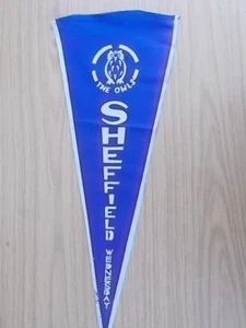 Sheffield Wednesday Vintage Football Pennant The Owls 44cm Long x 18cm wide - Picture 1 of 2