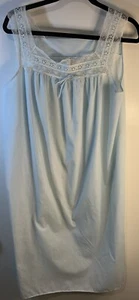 Camisón corto de algodón Komar años 50 pradera abuela de colección pequeño azul coqueta - Imagen 1 de 3