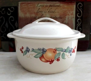 Corelle Coordinates Stoneware Covered Casserole Dish 1 1/2 Qt Abundance - Picture 1 of 6