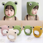 Baby Infant Handmade Frog Winter Hat with Ears Ear Flap Fleece Warm Hats Beanies