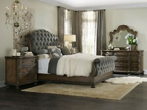 Tufted Footboard ONLY- Hooker Furniture Bedroom Rhapsody King 5070-90568A-GRY