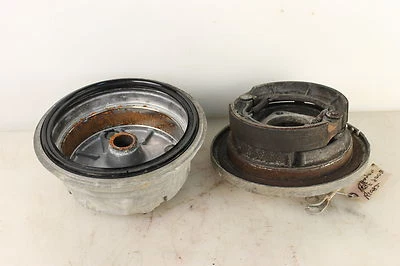 1992 Kawasaki Bayou 300 Klf300b Klf B Right Rear Brake Plate Panel Hub Drum - Image 1 of 4