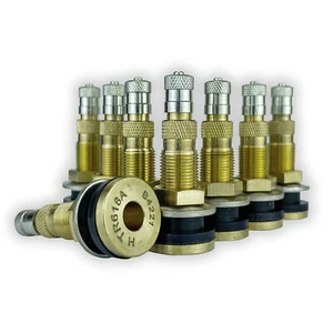 Haltec Pack of 10 TR618A Air/Liquid Valve Stems - Industrial Agricultural Wheels - Picture 1 of 7