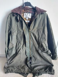 barbour wax jacket womens size 10 - Picture 1 of 7