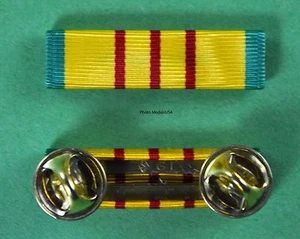 VIETNAM SERVICE-MEDAILLE montiert BANDLEISTE - Original Vietnamkrieg GI-Ausgabe - Bild 1 von 2