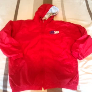 Life South Community Blood Center Mens Large Red Full Zip Work Wear Jacket - Picture 1 of 6