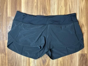 Lululemon Hotty Hot Short doublé long 4" taille 10 noir - Photo 1/6