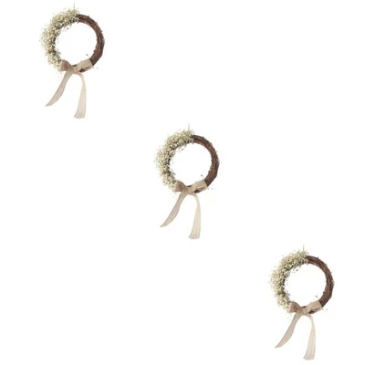  3 Pcs Künstlicher Blumenkranz Deko-kranz Geburtstagskranz Wallhänge -Girlande - Bild 1 von 4