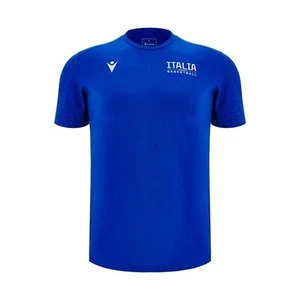 BASKETBALL ITALY – COTTONPOLY SHIRT ROYAL - MACRON - Season 2025/26 - Picture 1 of 4