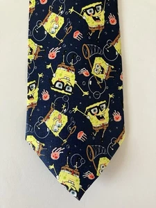 Nickelodeon Herren Krawatte Krawatte Polyester Songe Bob quadratische Hose Blasen Netz 58" - Bild 1 von 7