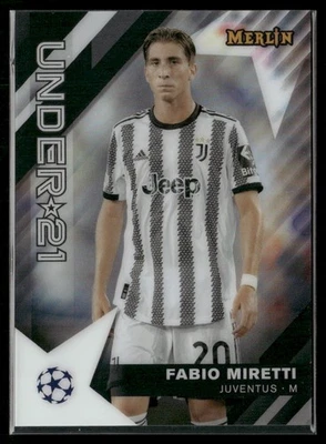 2022 MERLIN UEFA CLUB COMPETITIONS U21 STARS FABIO MIRETTI JUVENTUS #U21-11 - Image 1 of 2