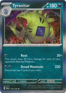 Tyranitar - 135/193 - Holo Raro Paldea Evolucionado Casi Como Nuevo - Imagen 1 de 1