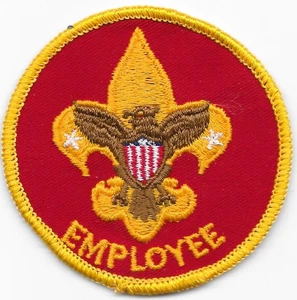 Council Employee 1973-2009 Cloth Back Position Patch Boy Scouts of America CG - Picture 1 of 2