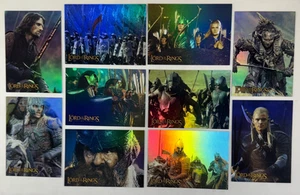 THE LORD OF THE RINGS TWO TOWERS Topps 2002 Complete FOIL Chase Card Set - Picture 1 of 3